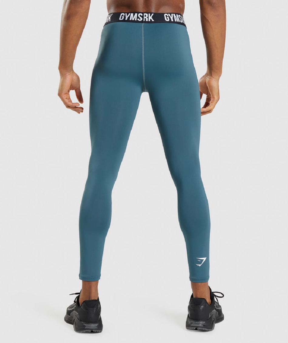 Leggins Gymshark Element Baselayer Hombre Turquesa | CO 3941WNB